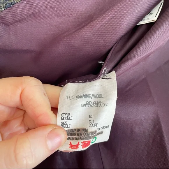 Vintage Wool Plaid Cropped Jacket - Picture 8 of 12